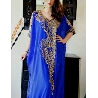 Robe dubai moderne bleu roi