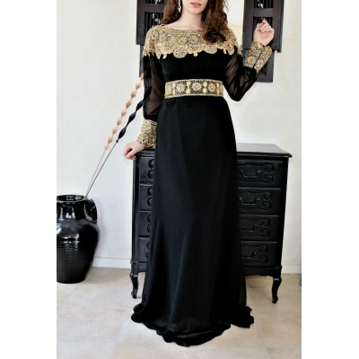 Caftan dubai noir & doré