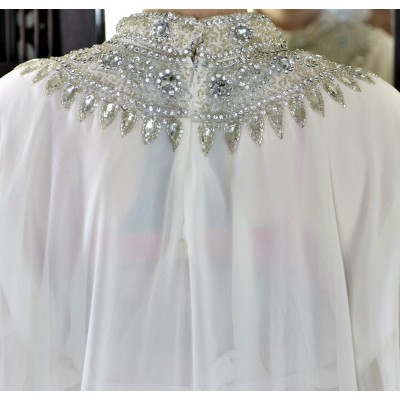 Robe dubai papillon blanche