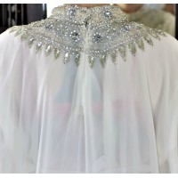 Robe dubai papillon blanche