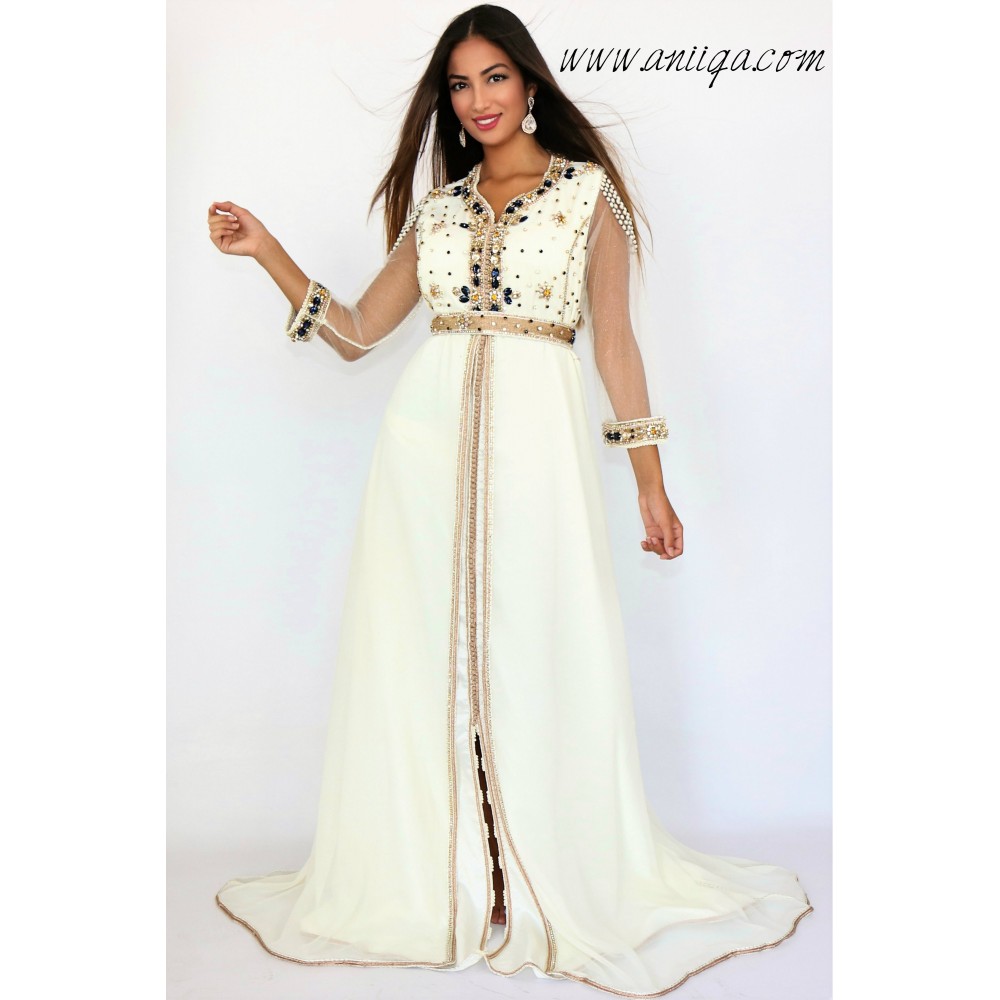 Caftan blanc moderne 2018/2019