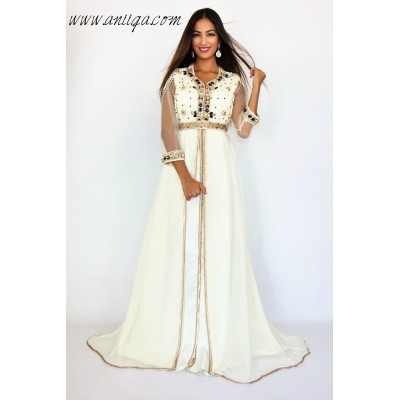 Caftan blanc moderne 2018/2019