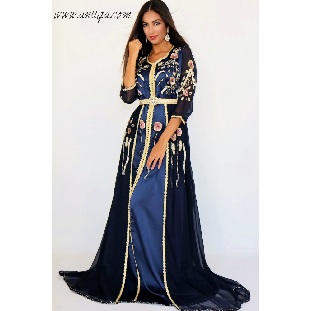 Caftan moderne bleu nuit 2018/2019