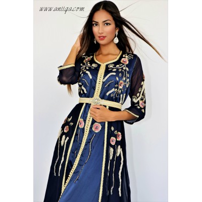 Caftan moderne bleu nuit 2018/2019