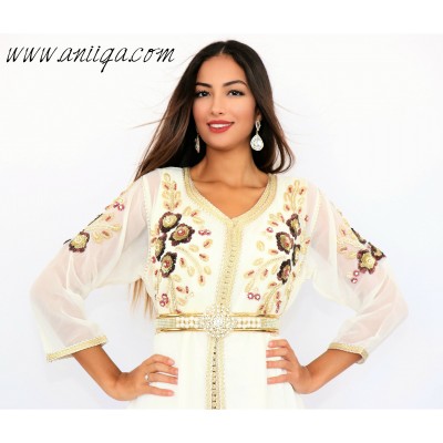 Caftan tendance ivoire modèle 2018/2019