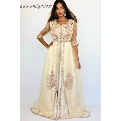 caftan brocard 2019, caftan simple pas cher, caftan marocain simple, caftan 2019