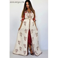 Caftan brocard avec pantalon style karakou