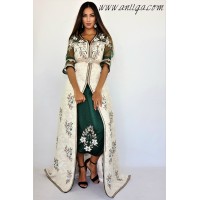 Caftan brocard avec pantalon style karakou