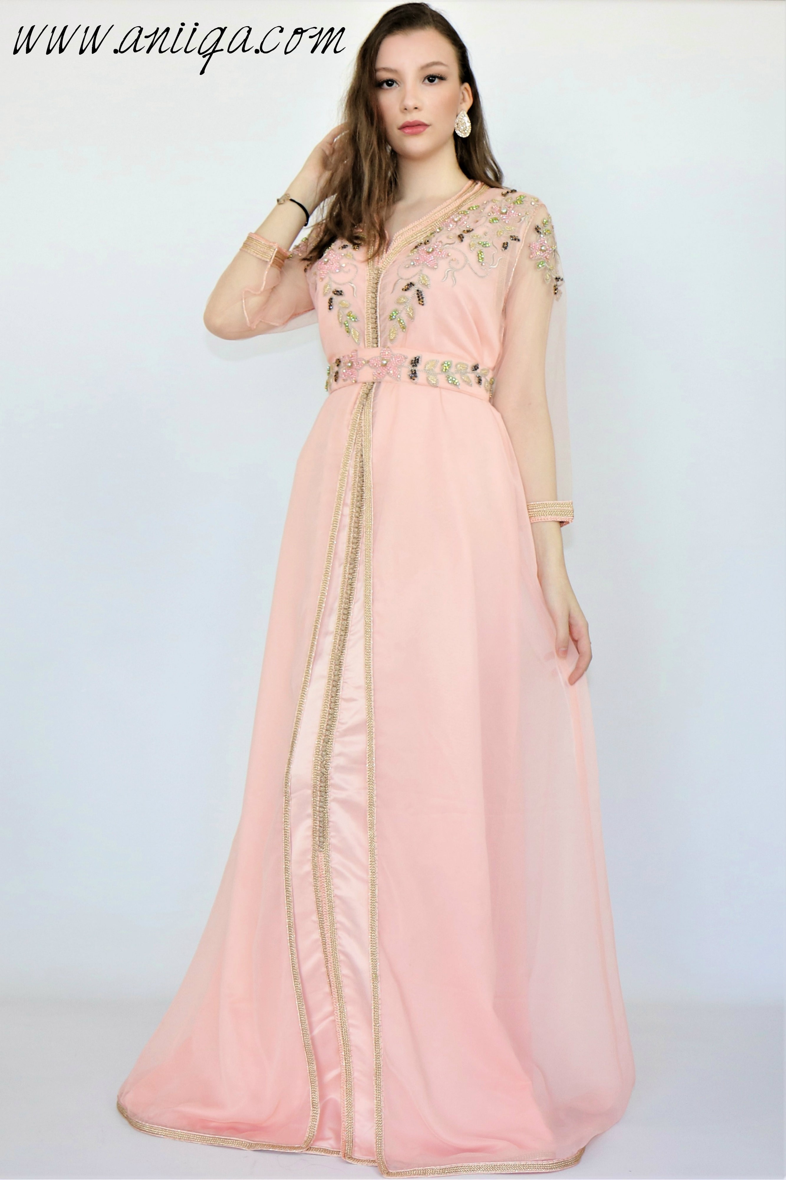 Soldes Caftan Rose Bebe En Stock