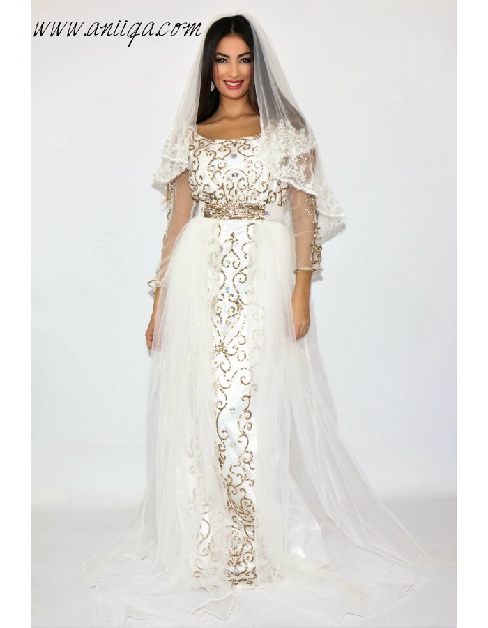 vapormax blanche et doré