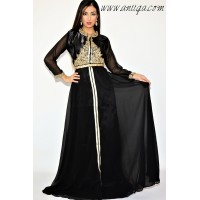 caftan moderne noir,caftan vente, vente caftan en ligne, caftan simple pas cher, caftan 2019, site de caftan pas cher, caftan no