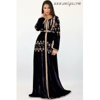 Caftan velours de soie tendance 2018/2019