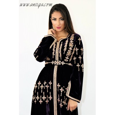 Caftan velours de soie tendance 2018/2019