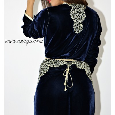 caftan en ligne, caftan moderne et simple, caftan velour travailler, caftan a vendre pas cher, caftan, takchita pas cher