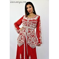 Robe de soirée orientale rouge