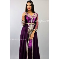 Caftan moderne cristal violet