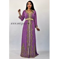 Takchita sari lilas et doré