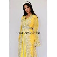 caftan, takchita,caftan chic,caftan moderne,caftan sari,vente caftan 2019,caftan marié,caftan jaune