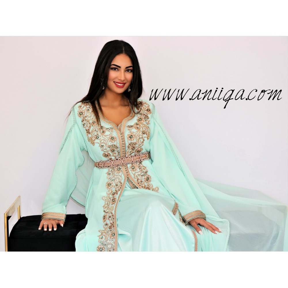caftan moderne en ligne, caftan marocain pas cher,takchita avec cape