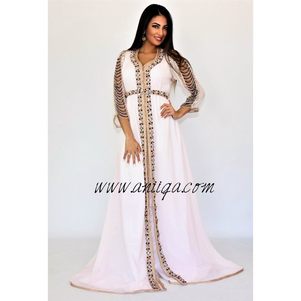 caftan moderne en ligne,caftan pas cher,caftan 2019,caftan simple,caftan perlé pas cher