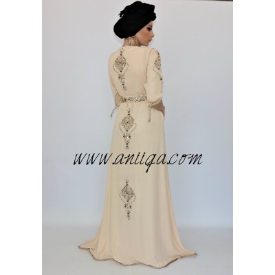 Takchita beige haut de gamme