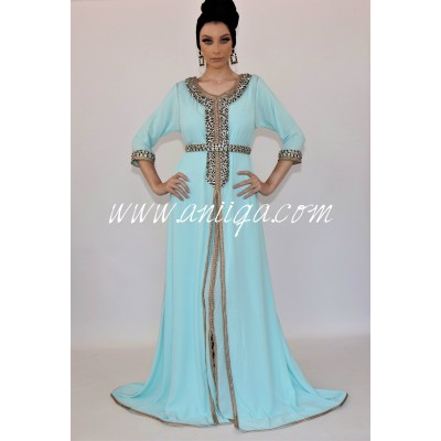 Takchita haut de gamme turquois