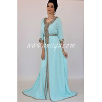 Takchita haut de gamme turquois