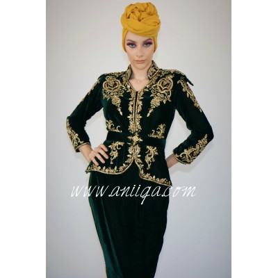 Karakou vert royal moderne haut de gamme