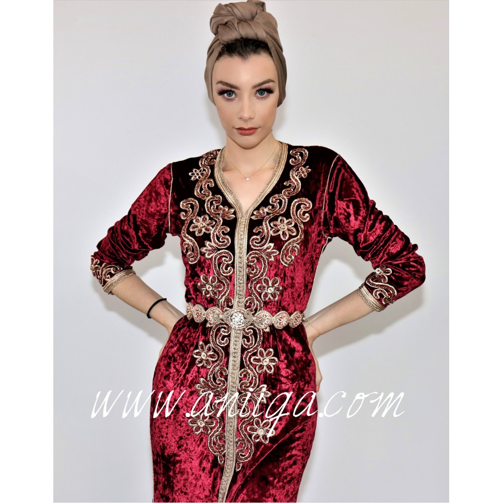 caftan sir?�ne 2020,caftan simple,caftan perl?� 2020,caftan pas cher