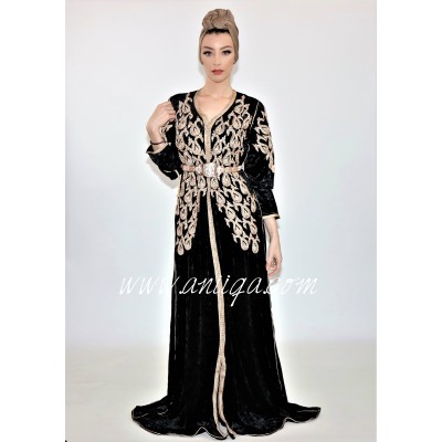 Caftan velours noir 2020