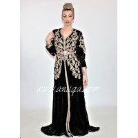 Caftan velours noir 2020