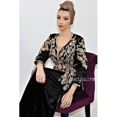 Caftan velours noir 2020