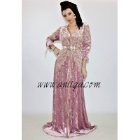 Caftan velours rose 2020