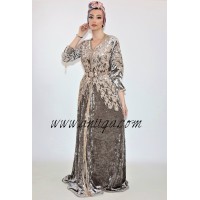 Caftan velours gris argenté 2020