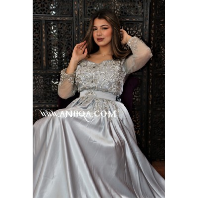 Caftan cristal gris cloche 2020