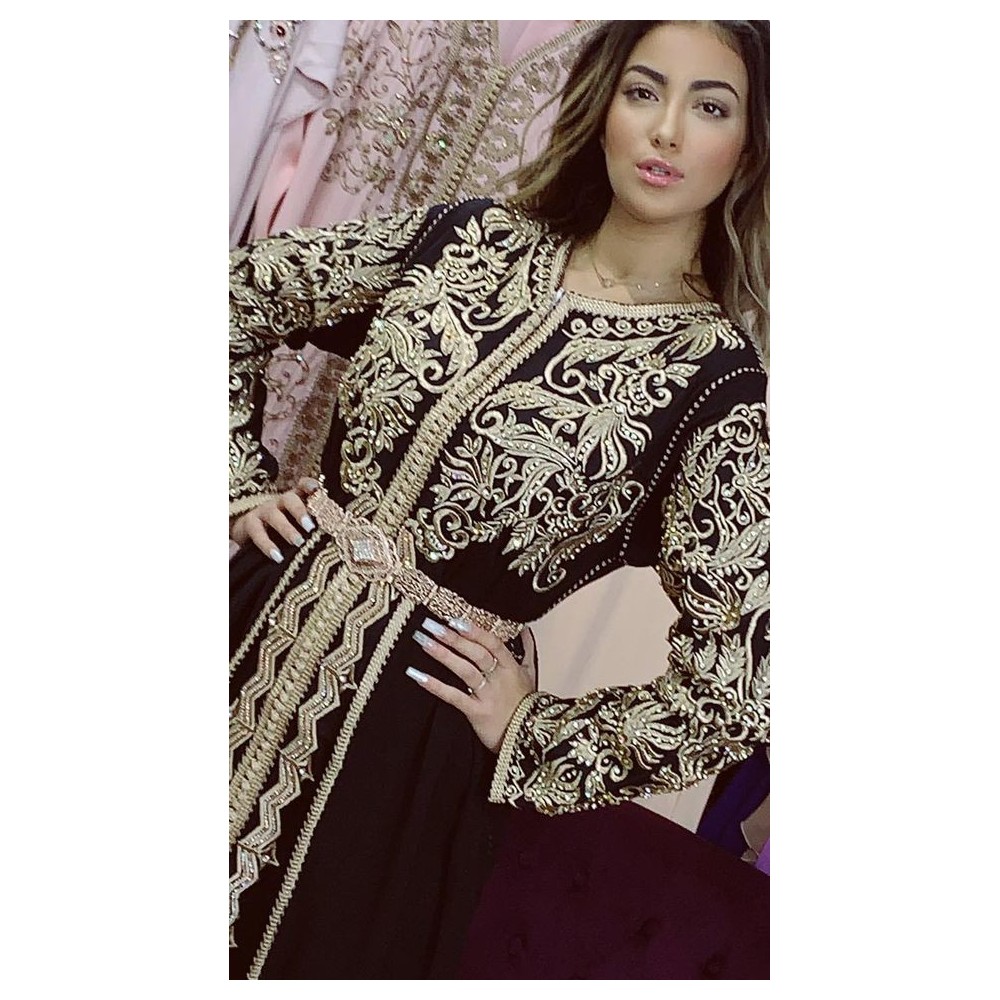 Caftan marwa noir