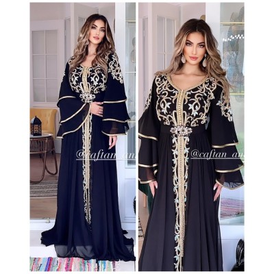 Caftan tendance 2021 noir