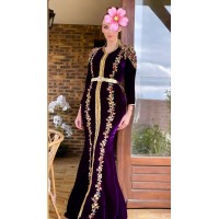 Caftan sirène violet