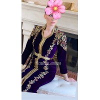 Caftan sirène violet