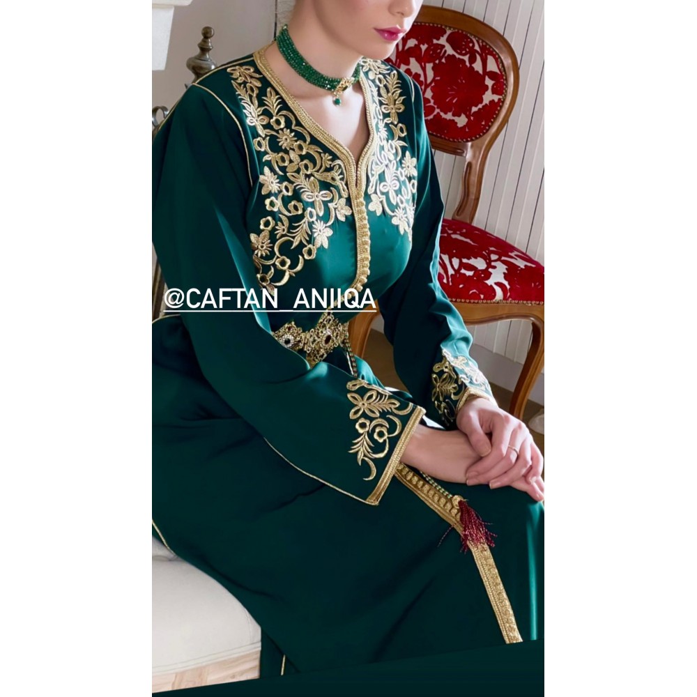 Caftan mariam vert royal