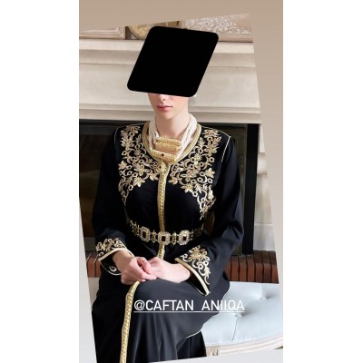 Caftan mariam noir