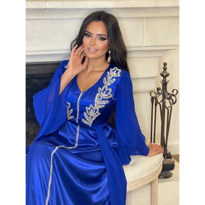 Caftan aya bleu roi