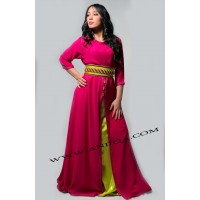 caftan moderne rose fushia