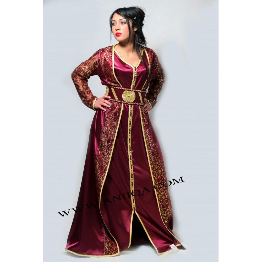 Robe Caftan Marocaine Traditionnelle - Dentelle Multicolore Taille L - Neuf Avec étiquettes - ASOS
