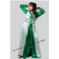 caftan  vert henne et mariage orientale